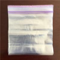 clear zip lock bags/zipper bag/zip lock bags with red line A